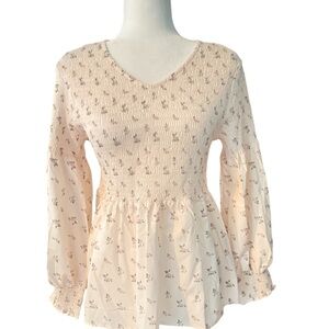 Very cute Petallush Cream Floral Blouse